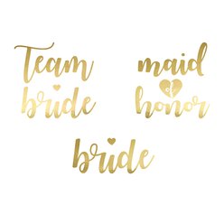 Tetování zlaté Team Bride